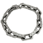 Louis Vuitton Bracelet Monogram Chain Metal Silver