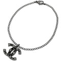 Chanel CC Logo Bracelet Silver Plated