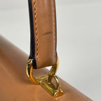 Gucci Ladylock Handbag 2-Way Vintage Leather Brown — view 4