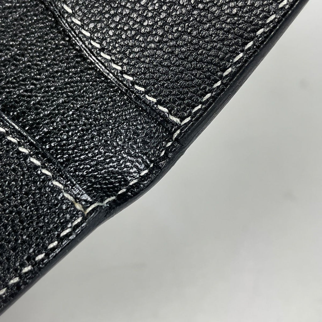 Hermes in the Loop Compact Bifold Wallet Chevre Misor Black — view 4