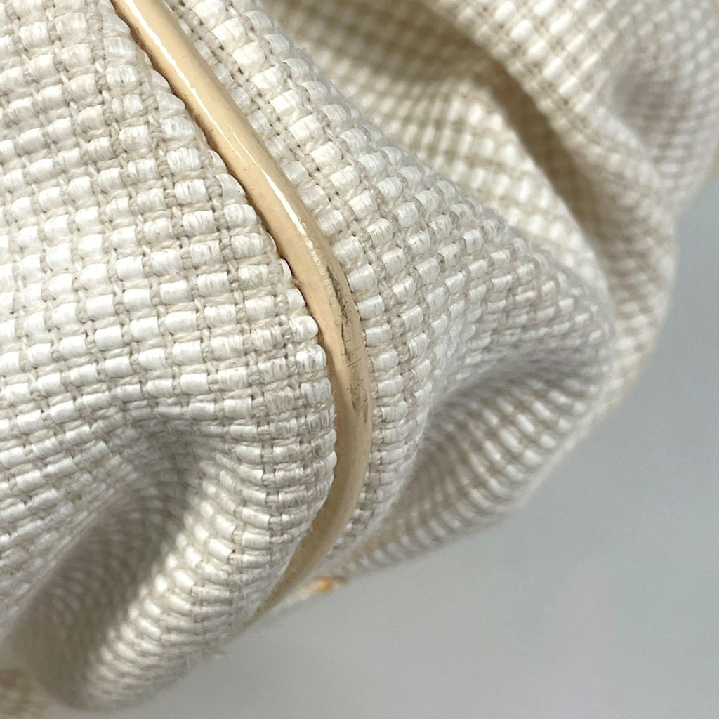 Fendi Zucca Logo Chain Handbag Canvas Ivory Beige — view 3
