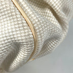Fendi Zucca Logo Chain Handbag Canvas Ivory Beige — view 3
