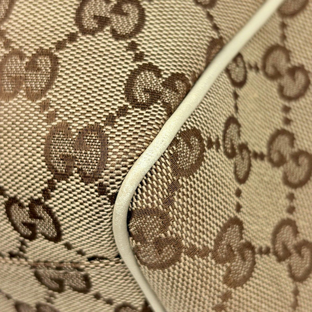 Gucci GG Pattern Ski Handbag Canvas Beige Ivory — view 3