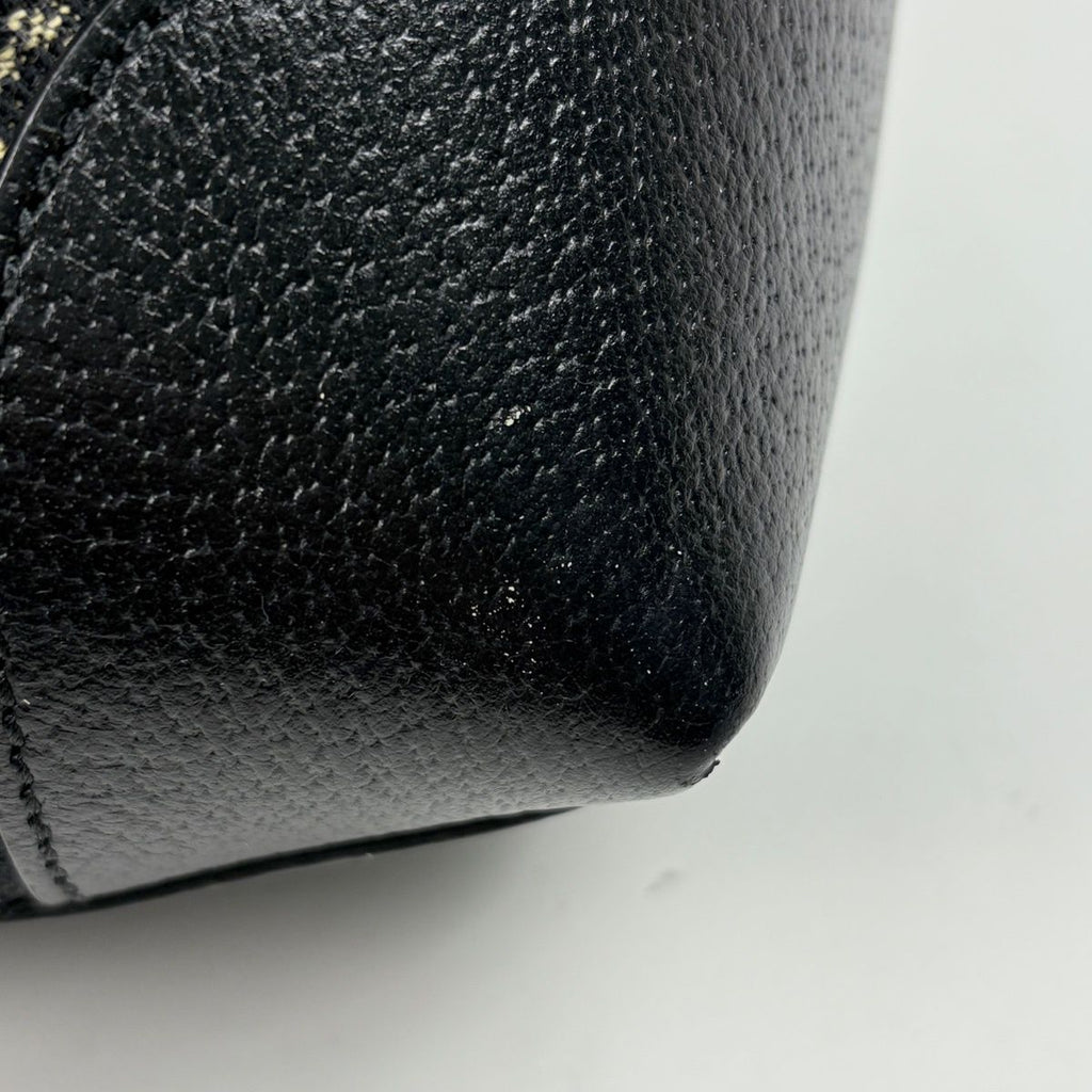 Gucci GG Pattern Tote Shoulder Bag Denim Black — view 4