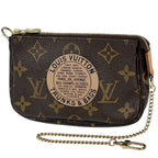 Louis Vuitton Mini Pochette T&b Makeup Cosmetics Pouch Monogram Brown