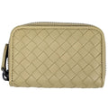 Bottega Veneta Intrecciato Coin Case Card Leather Yellow