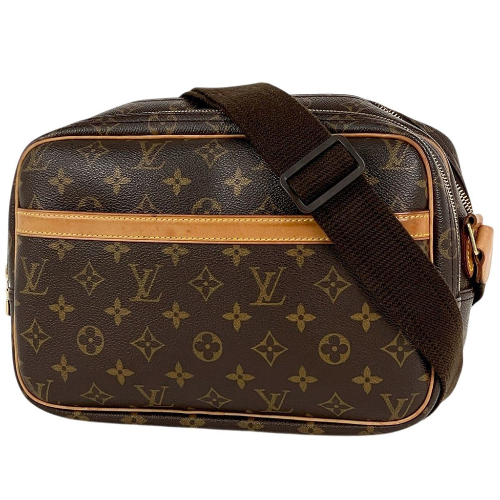 Louis Vuitton Reporter PM Shoulder Bag Monogram Brown