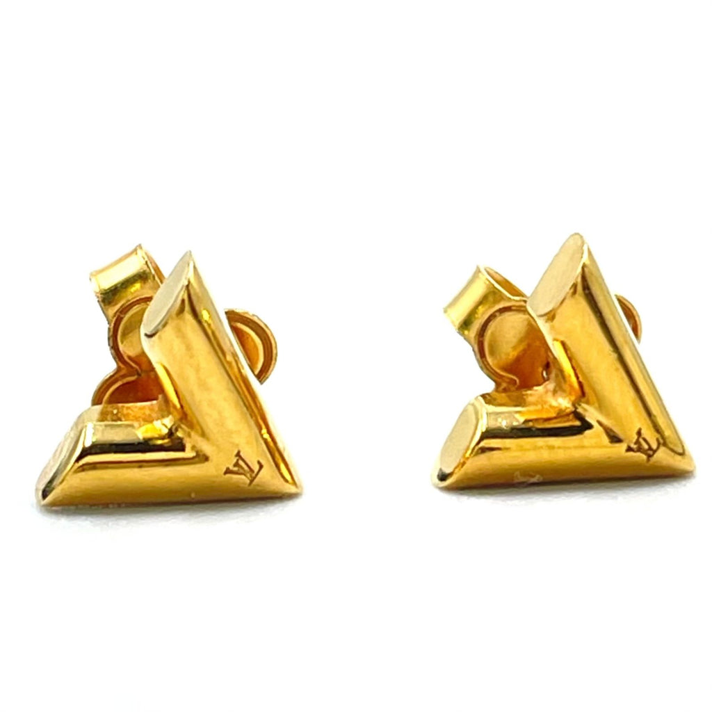 Louis Vuitton Studded Earrings Essential Gold Plated — view 4