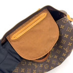 Louis Vuitton Speedy 35 Monogram Leather Brown Handbag Gold — view 8