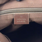 Gucci GG Canvas Leather Brown Beige Shoulder Bag Silver — view 4