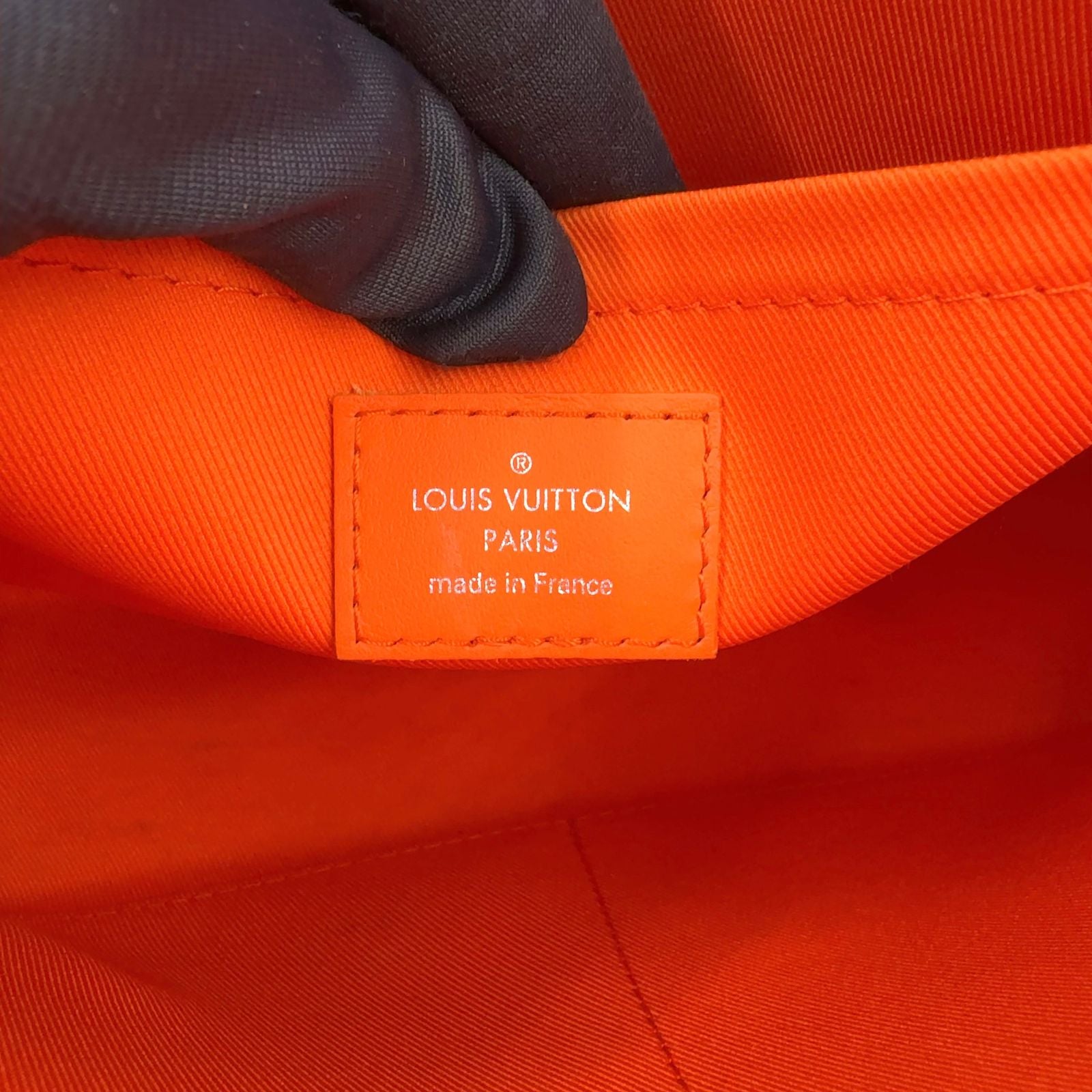 Louis Vuitton Pochette Voyage MM Monogram Macassar Leather Orange Brown Clutch — view 4