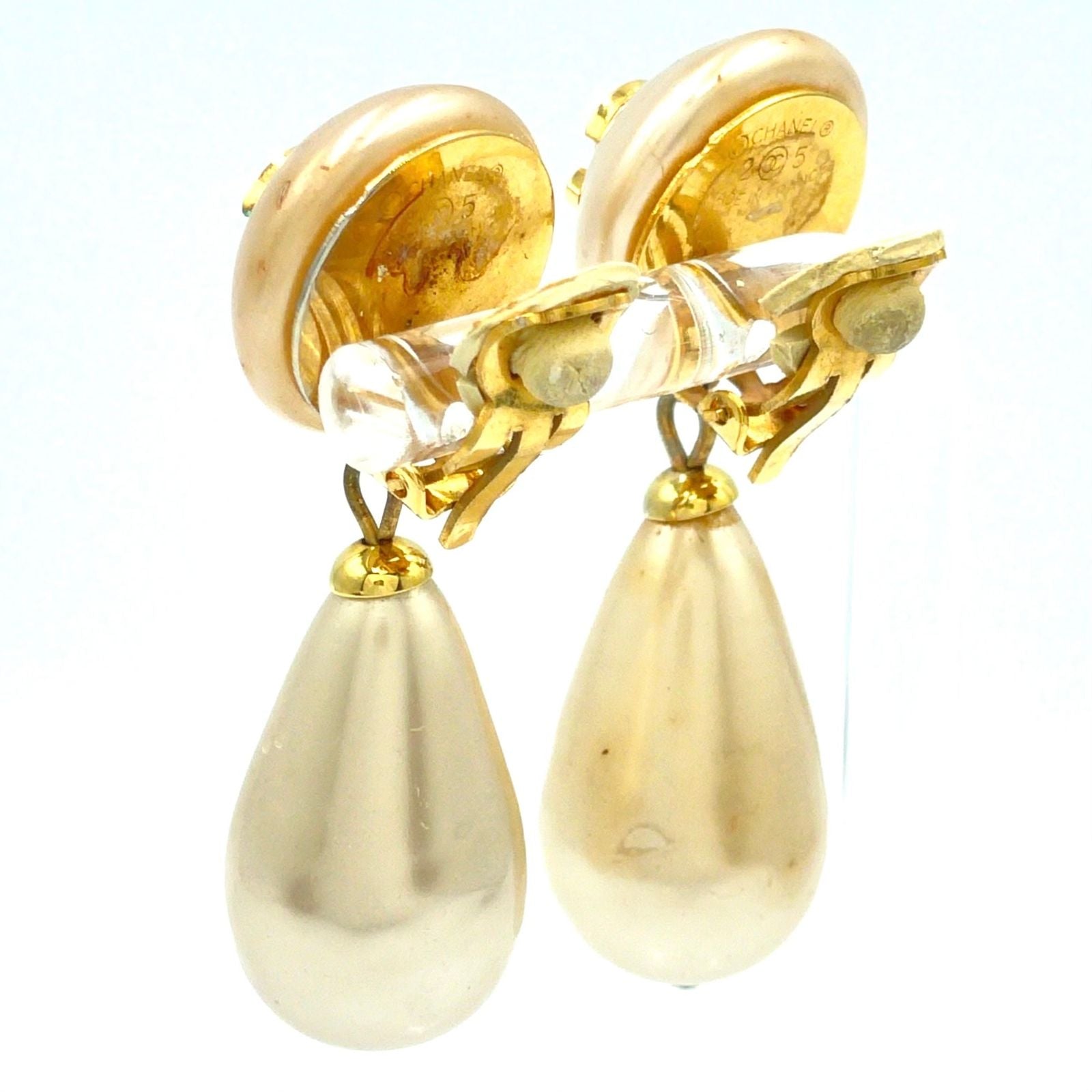 Chanel CC Logo Earrings — view 3
