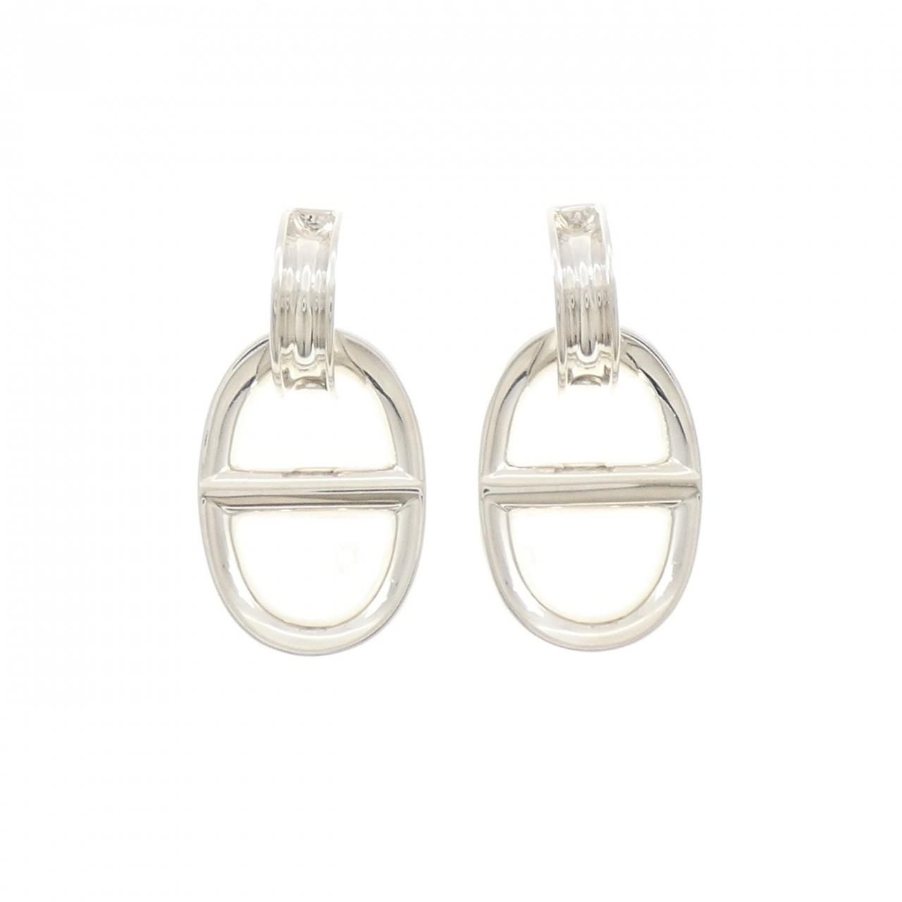 Hermes 925 Earrings Silver