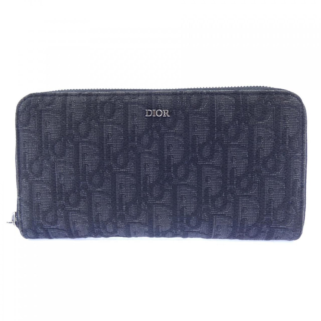 Dior Oblique Jacquard Long Zip Wallet