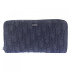 Dior Oblique Jacquard Long Zip Wallet
