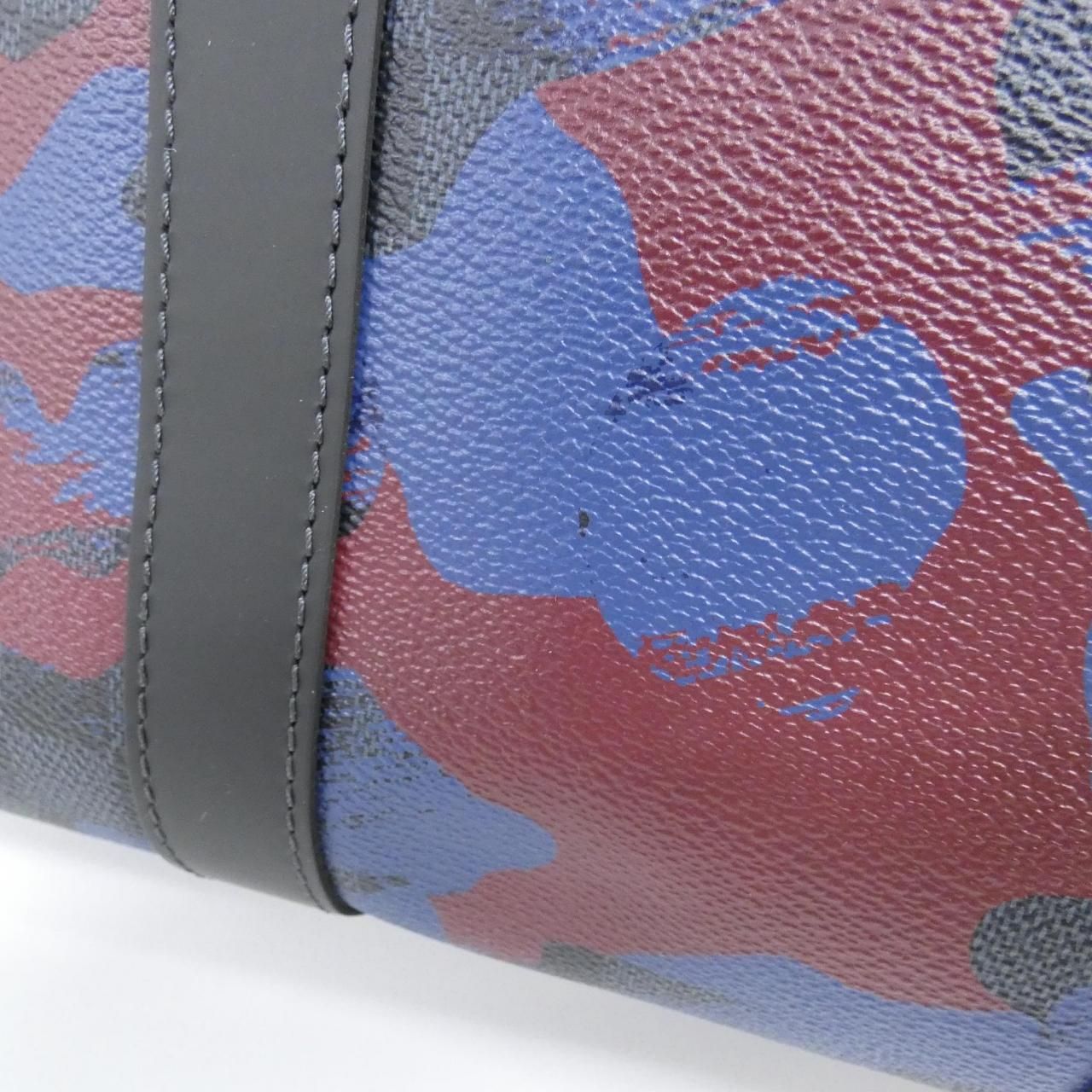 Louis Vuitton Damier Cobalt Camouflage Keepall Bandouliere 45 cm Boston Bag — view 4