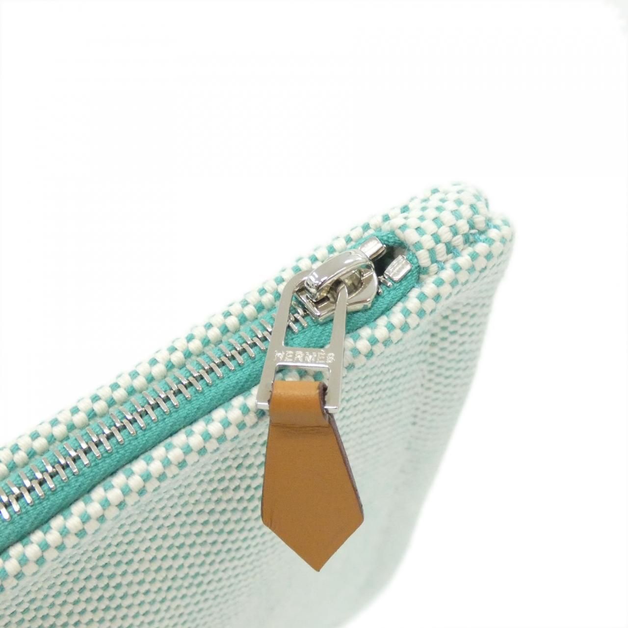 Hermes Tissage Pouch Blue — view 4