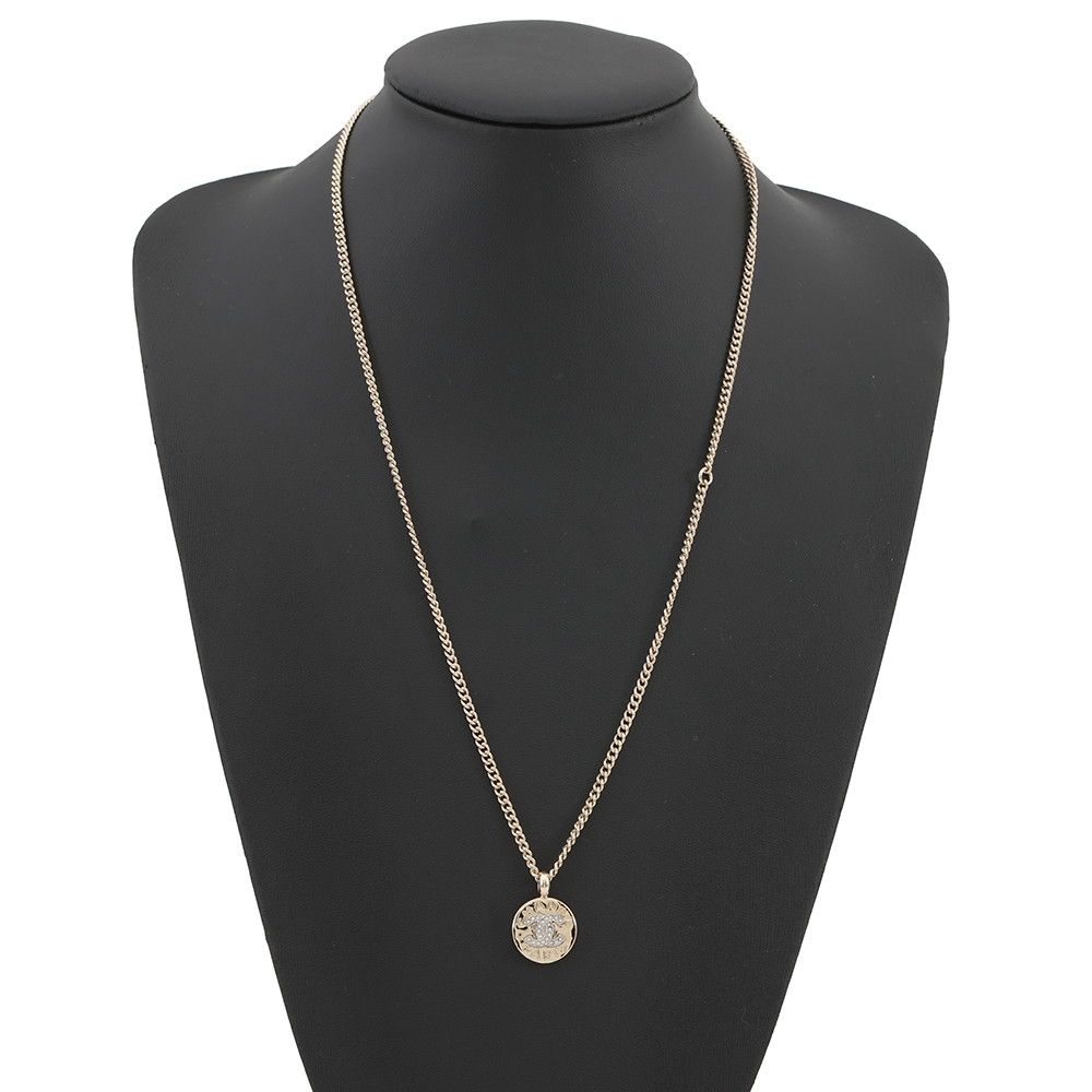 Chanel Necklace CC Logo Rhinestone — view 4