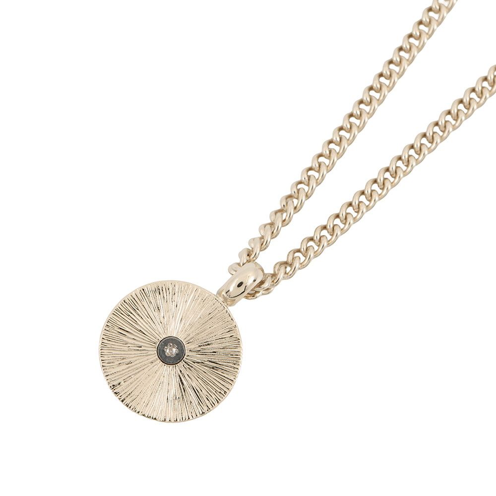 Chanel Necklace CC Logo Rhinestone — view 3