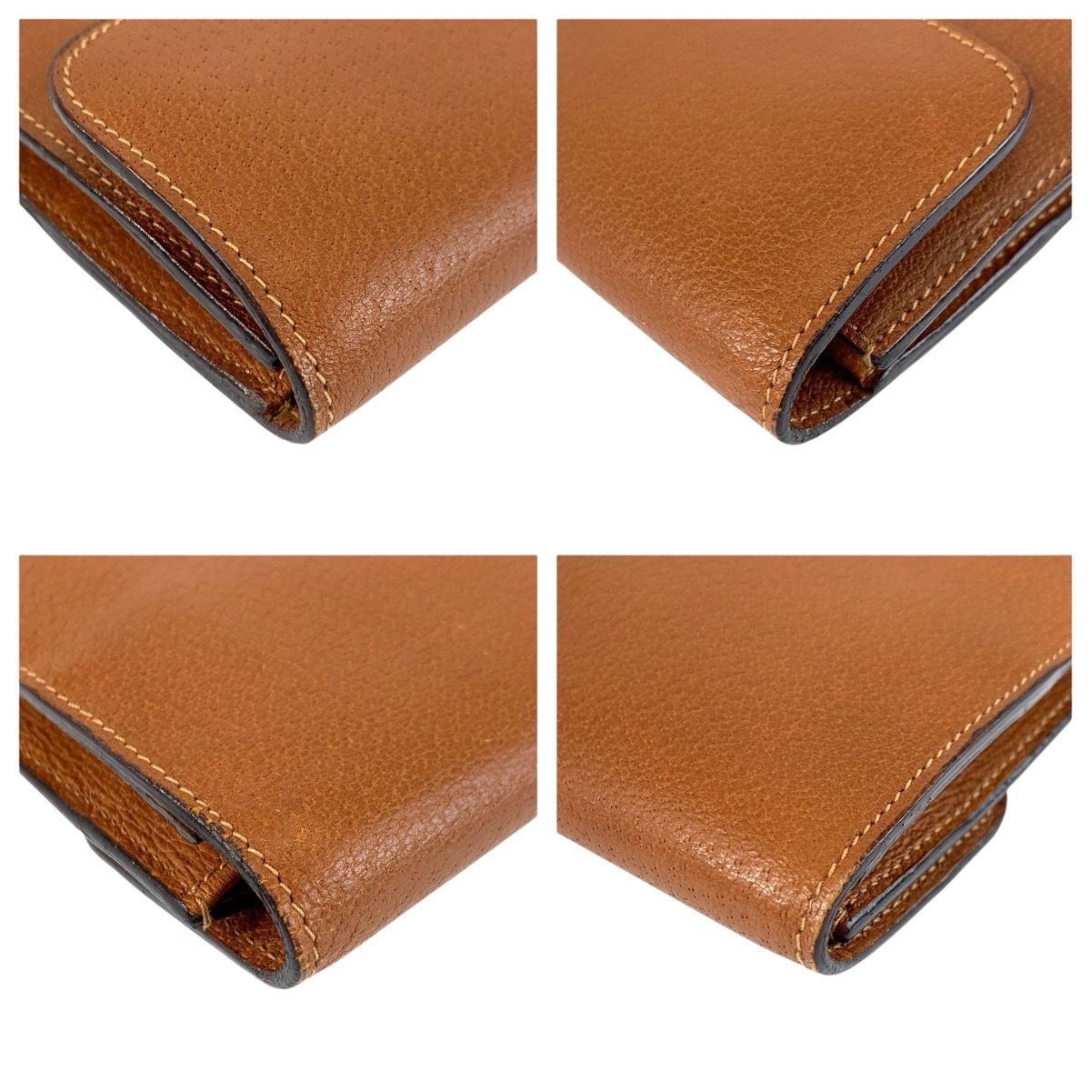 Gucci Brown Gold Leather 017 123 Clutch — view 5