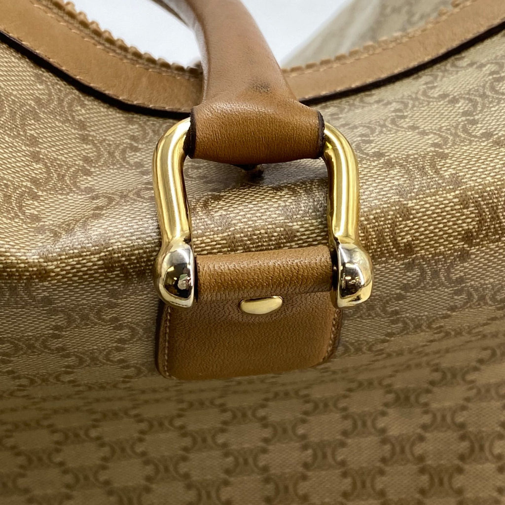 Celine Handbag Boston White Macadam Travel Business Mothers — view 8