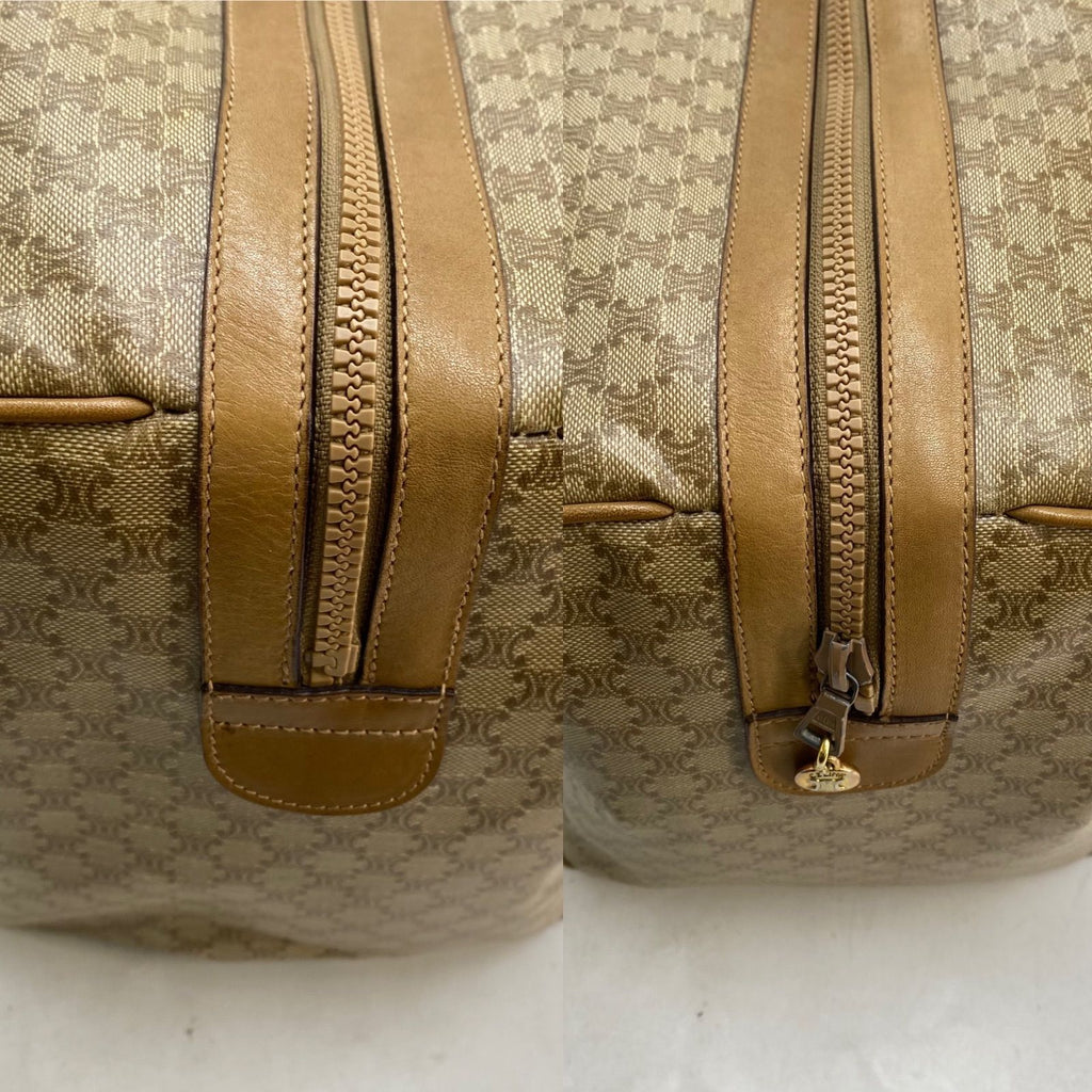 Celine Handbag Boston White Macadam Travel Business Mothers — view 5