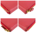 Prada Saffiano Pink Gold Leather Wallet — view 6