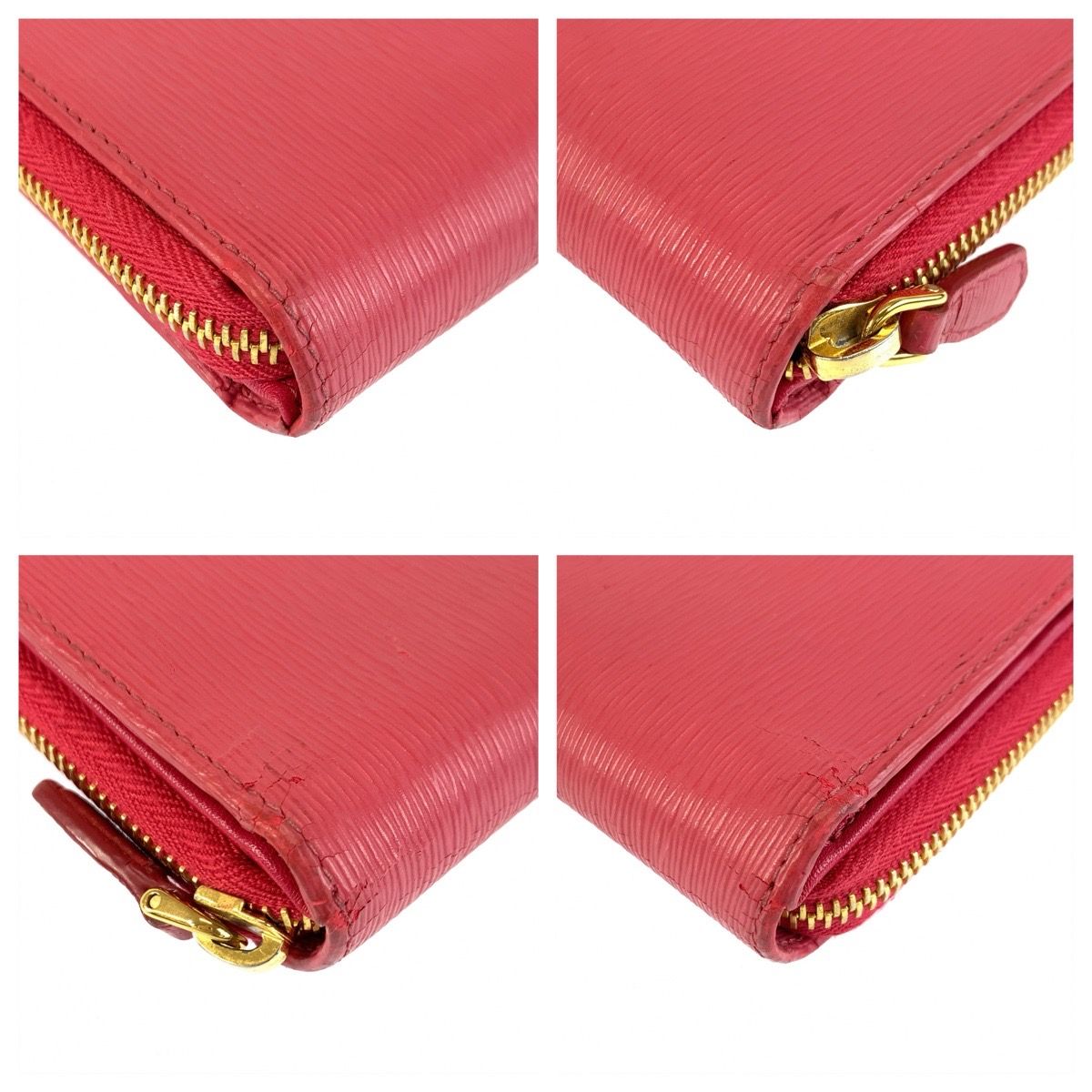 Prada Saffiano Pink Gold Leather Wallet — view 6