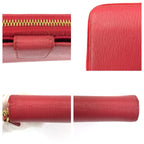 Prada Saffiano Pink Gold Leather Wallet — view 8