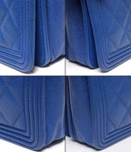 Chanel Chain Shoulder Bag Wallet Gold Caviar Leather Bow Quilted — view 5