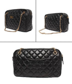Chanel Chain Shoulder Bag Gold Calfskin Quilted — view 2