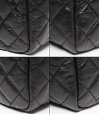 Chanel Chain Shoulder Bag Gold Calfskin Quilted — view 5