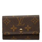 Louis Vuitton Monogram Multicles 6 Key Case 6 Brown Leather 1- Key Holder