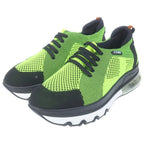 Fendi Lace Up Sneakers Shoes Low Cut Yellow — view 2
