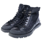 Dior Homme Oblique Crease Up High Cut Short Combat Boots Shoes Black — view 2