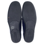 Prada Leather Coin Penny Loafers Low Cut Shoes Navy — view 5