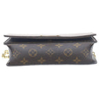 Louis Vuitton Monogram Wallet on Chain Lily Mini Shoulder Bag Brown Leather Gold — view 5