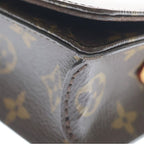 Louis Vuitton Monogram Wallet on Chain Lily Mini Shoulder Bag Brown Leather Gold — view 6