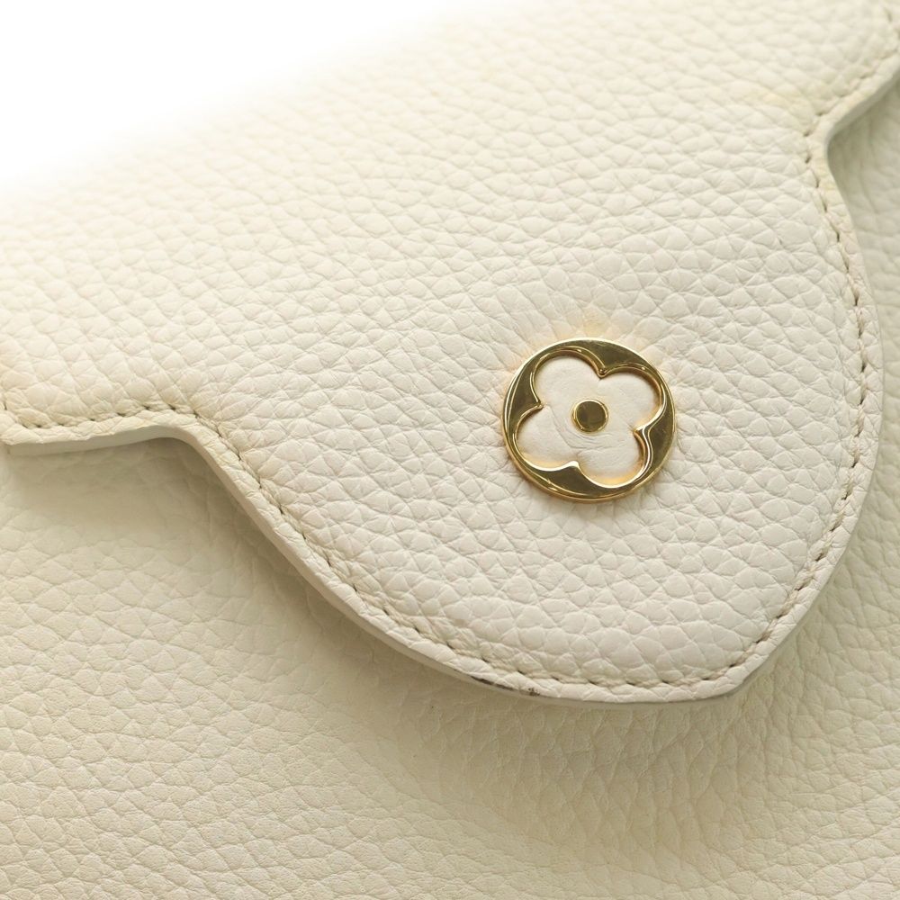 Louis Vuitton Capucines BB Taurillon Leather 2-Way Shoulder Bag White Gold — view 7