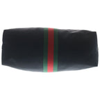 Gucci Sherry Line Canvas Leather 2-Way Boston Bag Black — view 4