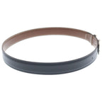 Hermes Constance Leather Belt Brown Black Box Calf 65 Silver — view 3