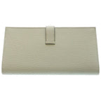Hermes Bearn Souffle Bifold Wallet Card Case Light Green Chevre Vert Fizz — view 2