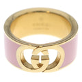 Gucci Interlocking Enamel Ring Pink