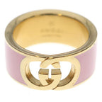 Gucci Interlocking Enamel Ring Pink