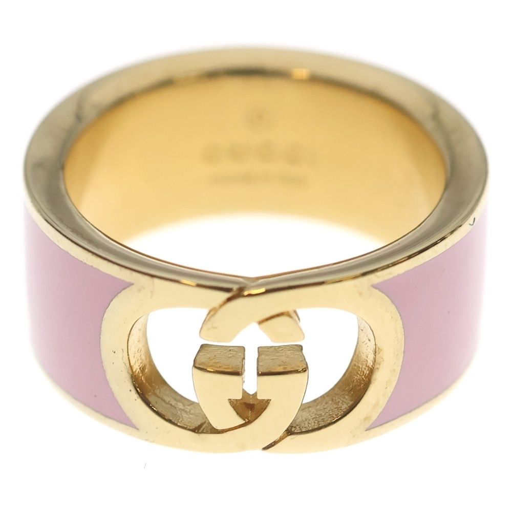Gucci Interlocking Enamel Ring Pink