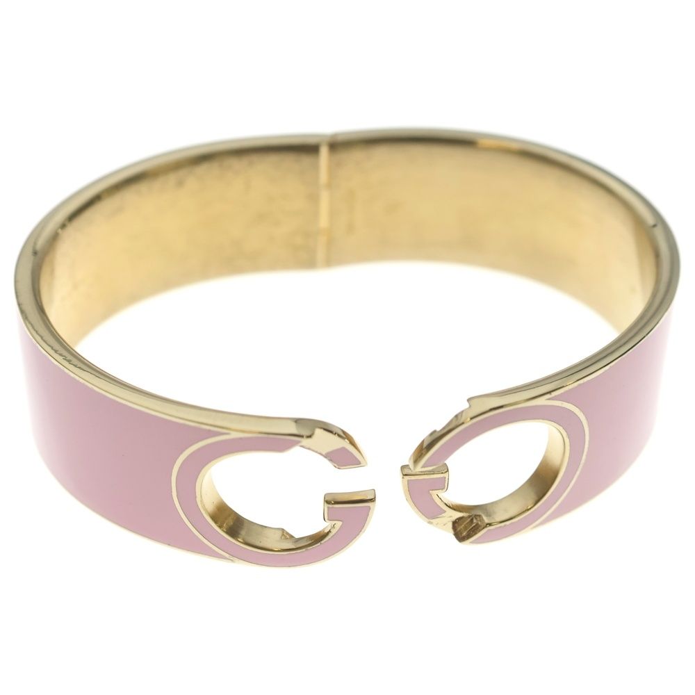 Gucci Interlocking Enamel Bracelet Bangle Pink — view 6