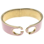 Gucci Interlocking Enamel Bracelet Bangle Pink — view 6
