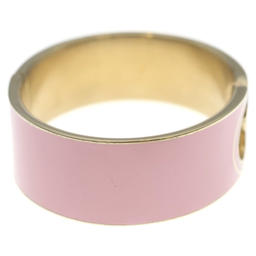 Gucci Interlocking Enamel Bracelet Bangle Pink — view 3