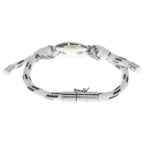 Gucci Marina Chain Fabric Bracelet White Silver — view 2