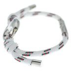 Gucci Marina Chain Fabric Bracelet White Silver — view 4
